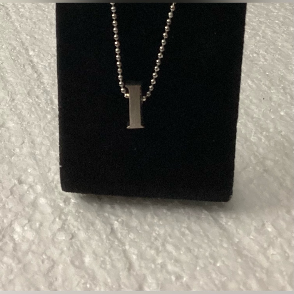 Alex Woo Sterling Silver Little Letter “L” Pendant Necklace